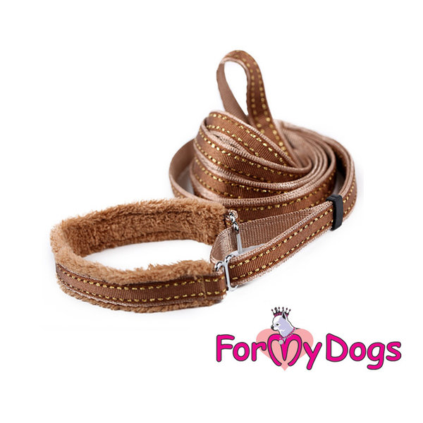 Collar and Leash  " Brown"